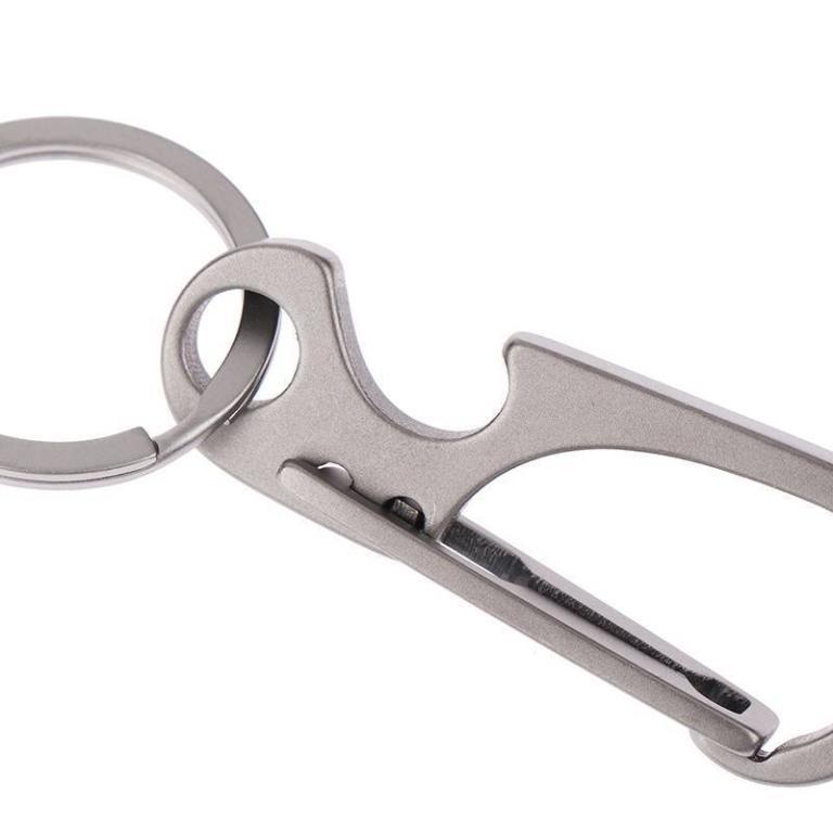 （NEW） 1Pc Titanium Alloy Carabiner Multi-function Keychain … in Kajang - Image 1