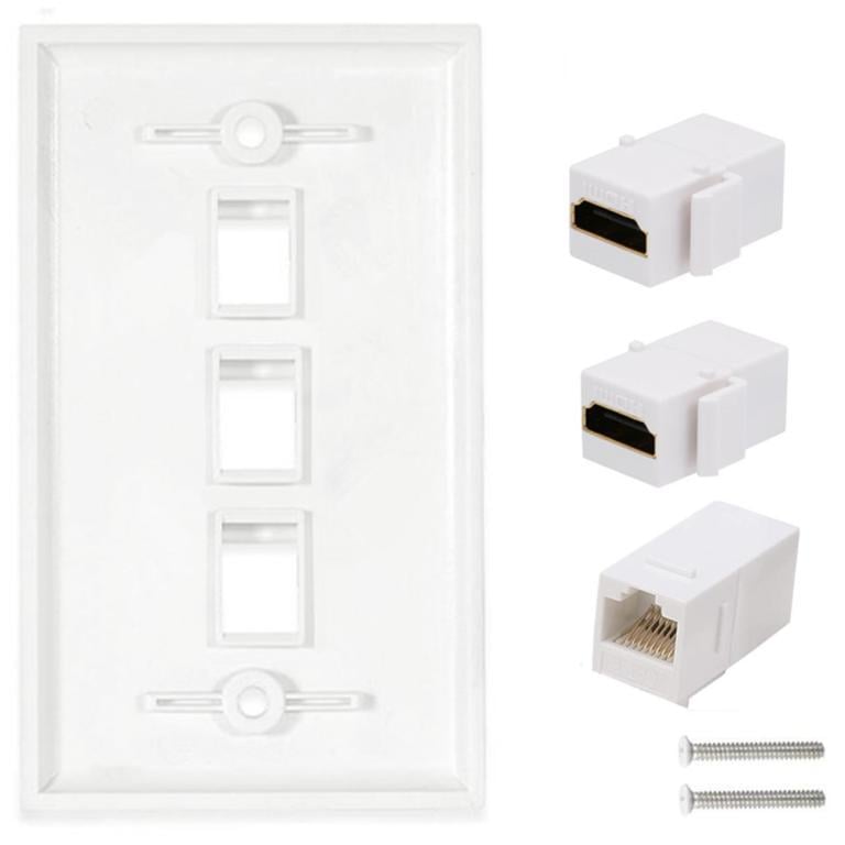 American 3-Port Combination Wall Plug Panel RJ45 Network … in George Town - Image 1