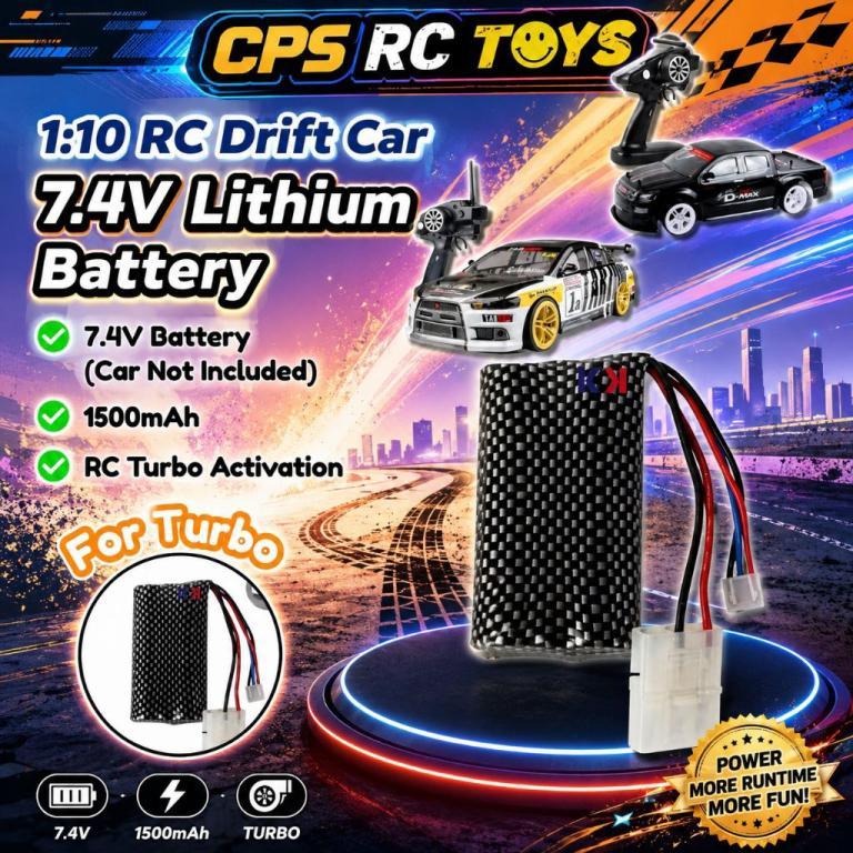 Battery Turbo Rc Dmax 1/10 7.4V Original For Rc Car in George Town - Image 1