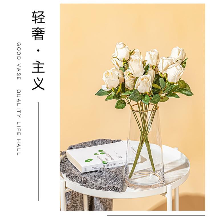 FY Glass Vase Countertop Modern Crystal Clear Colorful … in Petaling Jaya - Image 1