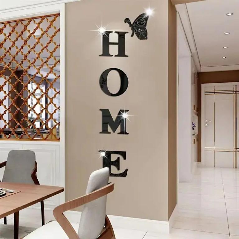 Acrylic Mirror Wall Decor Set Decorative Wall Sticker Space … in Malaysia - Image 1
