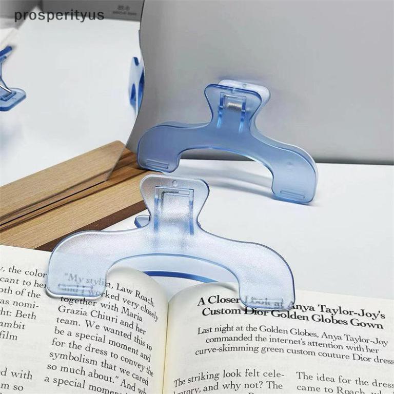 [Prs] Transparent Plastic Large Book Clip Simple Reading … in Shah Alam - Image 1