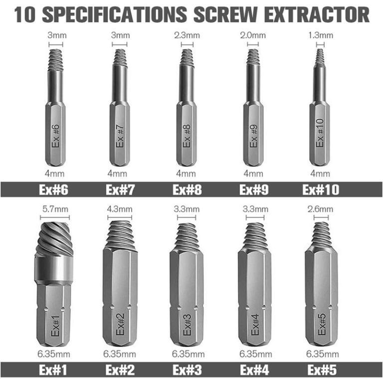 33 Pcs Screw Extractor Damaged Screw Extractor Kit & … in George Town - Image 1