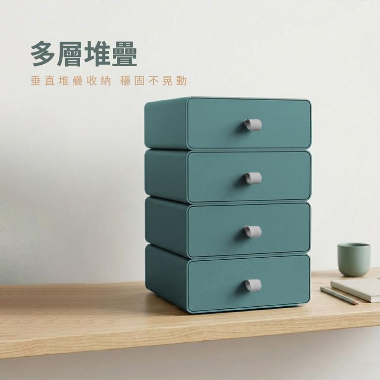 [Drawer Desktop Storage Box] Stacking Box Drawer Stationery … in Pasir Ris - Image 1