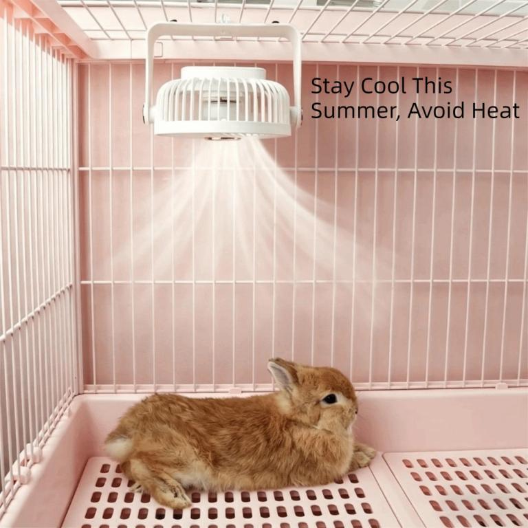 LKBENNETT Pet Cooling Fan, USB Powered Silent Rabbit Heat … in Malaysia - Image 1
