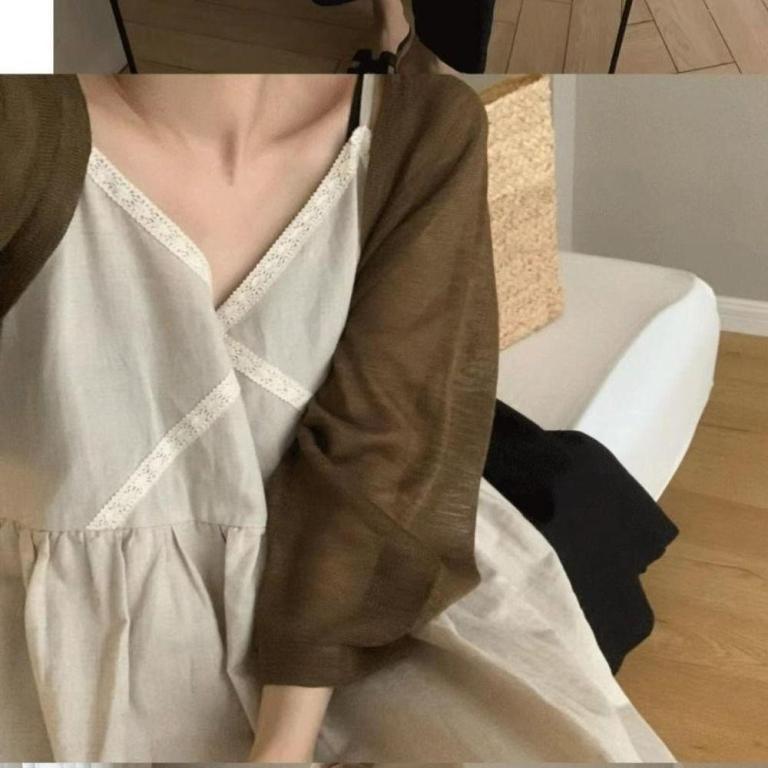 MELEN Sunscreen Cardigan, Ruffle Design Long Sleeve Sun … in Ipoh - Image 1
