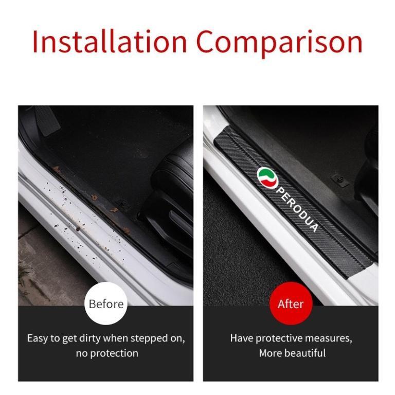 Alza myvi Car Door Sill Sticker Front Rear Step Strip Anti … in Pasir Gudang - Image 1