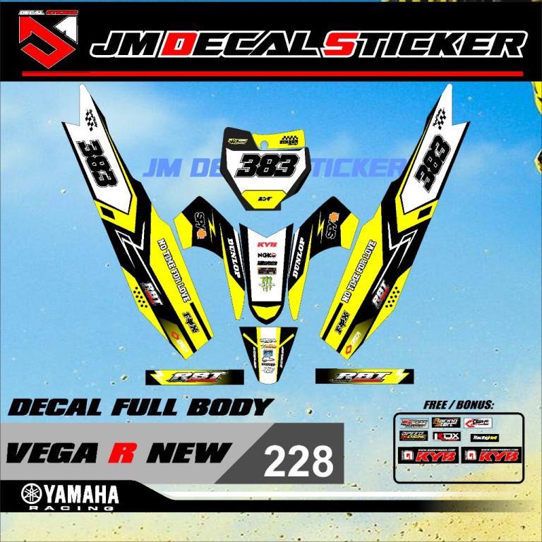 Sticker RBT STRIPING MOTOR VEGA R NEW FULL BODY MOTOR CRF … in Donggongon - Image 1