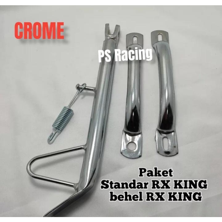 RX KING SIDE STAND PLUS RX KING BRACES CHROME PACKAGE in Ipoh - Image 1