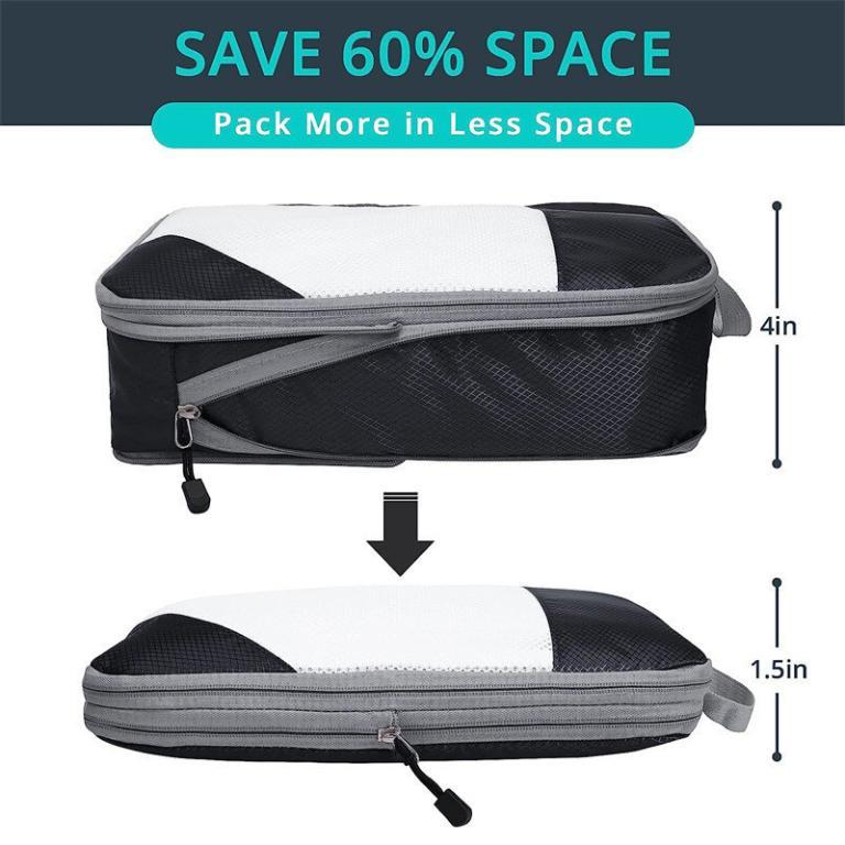 Df.Os 4pcs Compression Packing Cubes Set Travel Nylon … in Johor Bahru - Image 1