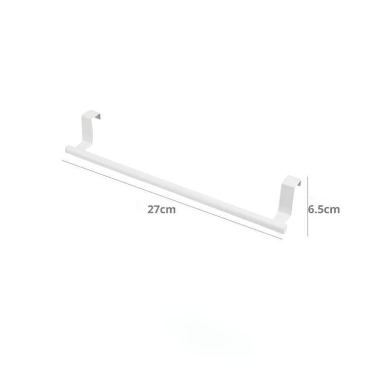 Drill-Free Kitchen Towel Bar – Over Door Single Rod Rack … in Geylang - Image 1