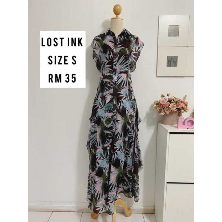 Lost Ink Long Dress Flare in Shah Alam - Image 1