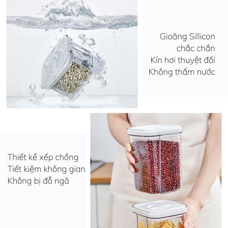 Airtight Transparent Rotating Lid Food Container (H66) - … in Putrajaya - Image 1