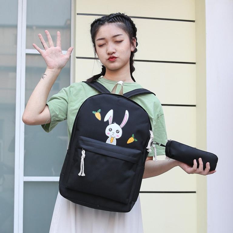 Rabbit Fabric Backpack Set 5 Different Details, Cony Rabbit … in Ipoh - Image 1