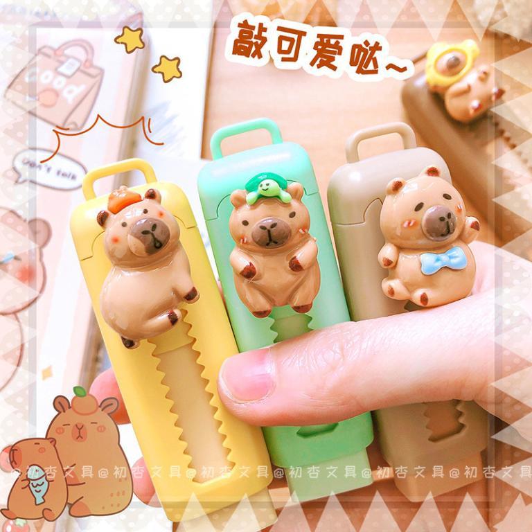 Capybara Sliding Eraser Cartoon Cute Student Interchangeable … in Putrajaya - Image 1