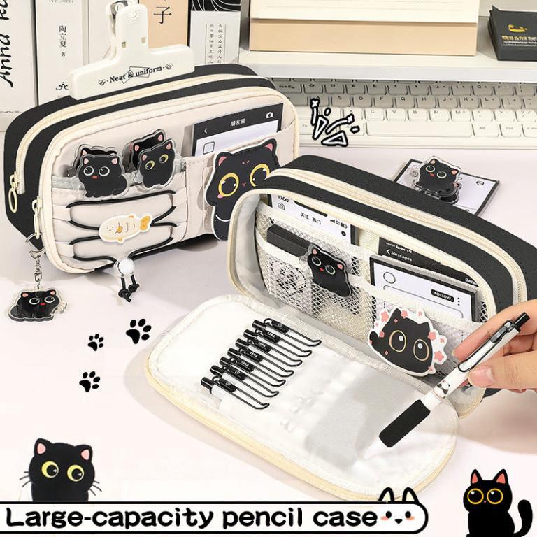 Large Capacity Pen Bag Transparent Multi-Layer Pencil Box … in Petaling Jaya - Image 1