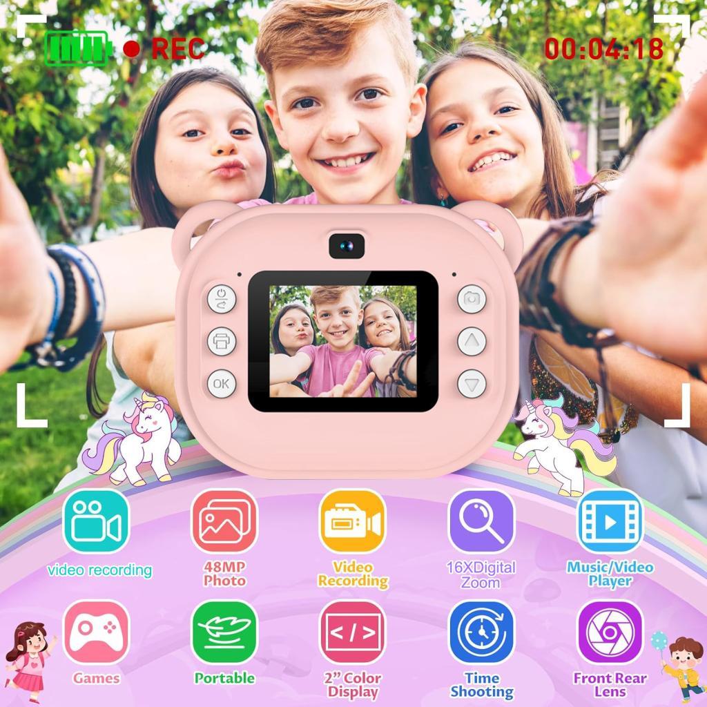 Instant Print Camera For Kids 2.0 Inch Fine Display 1080P … in Mandai - Image 1