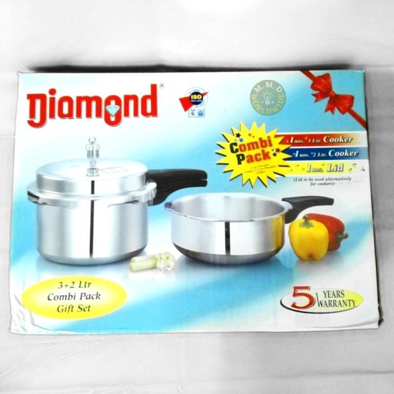 DIAMOND PRESSURE COOKER COMBO PACK 3 PLUS 2 LITRE in Petaling Jaya - Image 1
