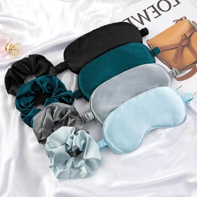 Imitation Silk Eye Mask Two-Piece Set Mulberry Silk … in Subang Jaya - Image 1