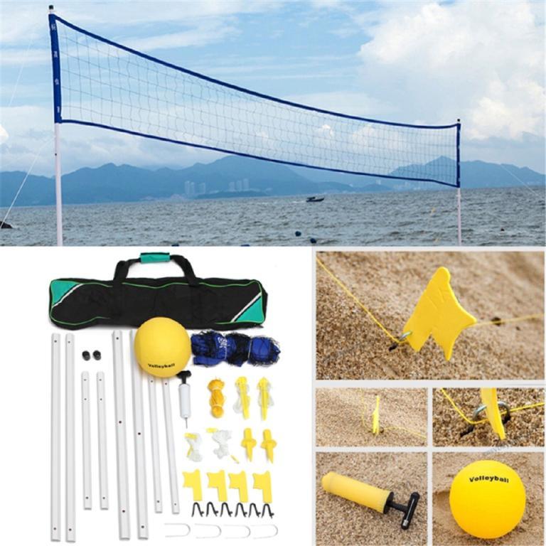 22CM Beach Volleyball Net System Set Kit Adjustable Posts … in Kota Kinabalu - Image 1