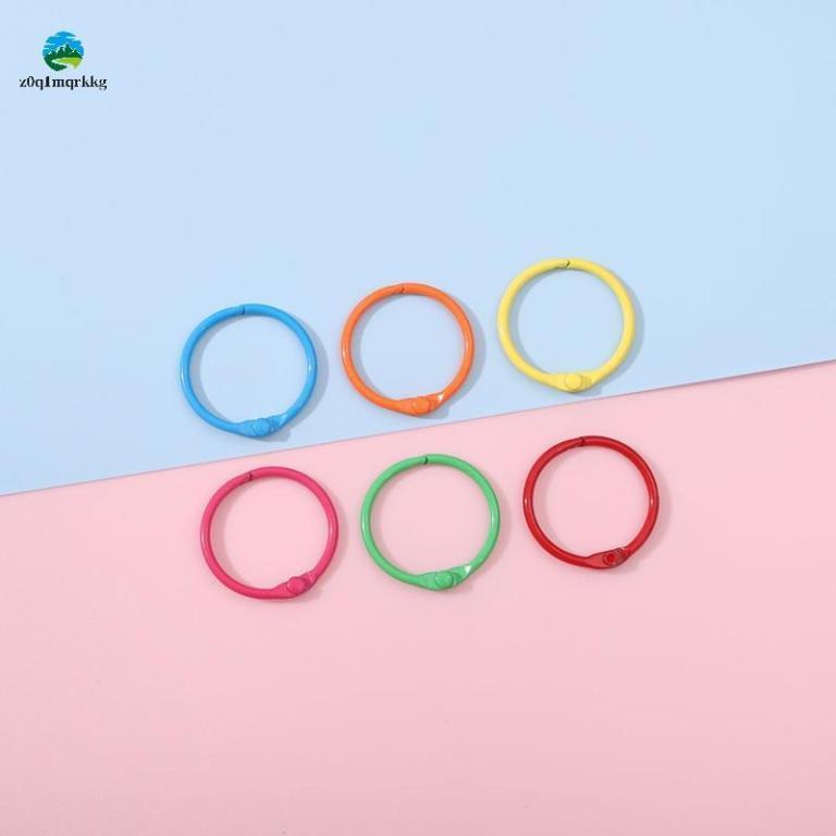 Colorful Loose Leaf Binder Rings Metal Book Rings Paper … in Mandai - Image 1