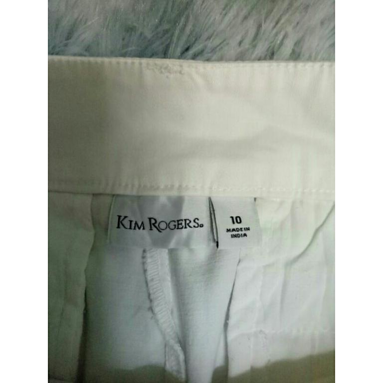 KIM ROGERS Walking Shorts Plain Color White Basic Short for … in Geylang - Image 1