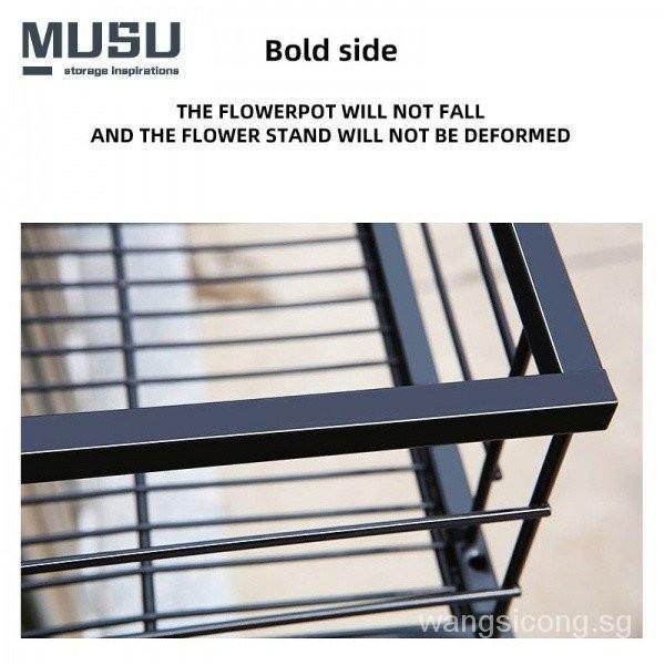 Plant Rack Flower Pot Stand Balcony Hanging Flower Stand … in Geylang - Image 1