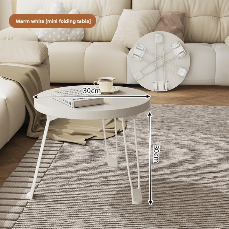 Small Table Foldable Sofa Side Table Mobile Small Round … in Mandai - Image 1