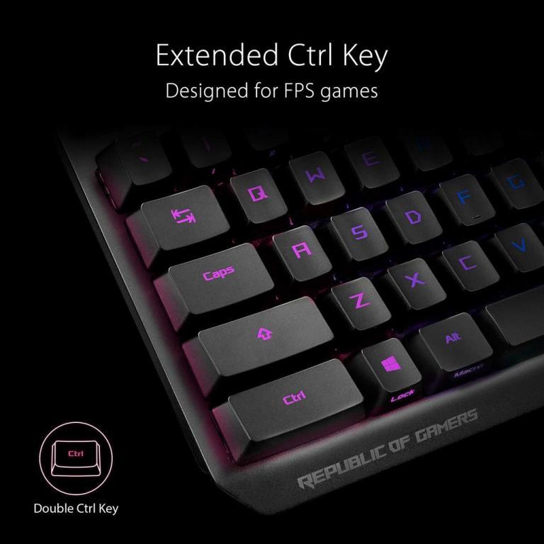 ROG Strix Scope RX optical RGB gaming keyboard for FPS … in Bishan - Image 1