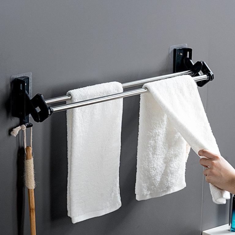 Harbour Life Retractable Bath Towel Rack Stainless Steel … in North-Eastern Islands - Image 1