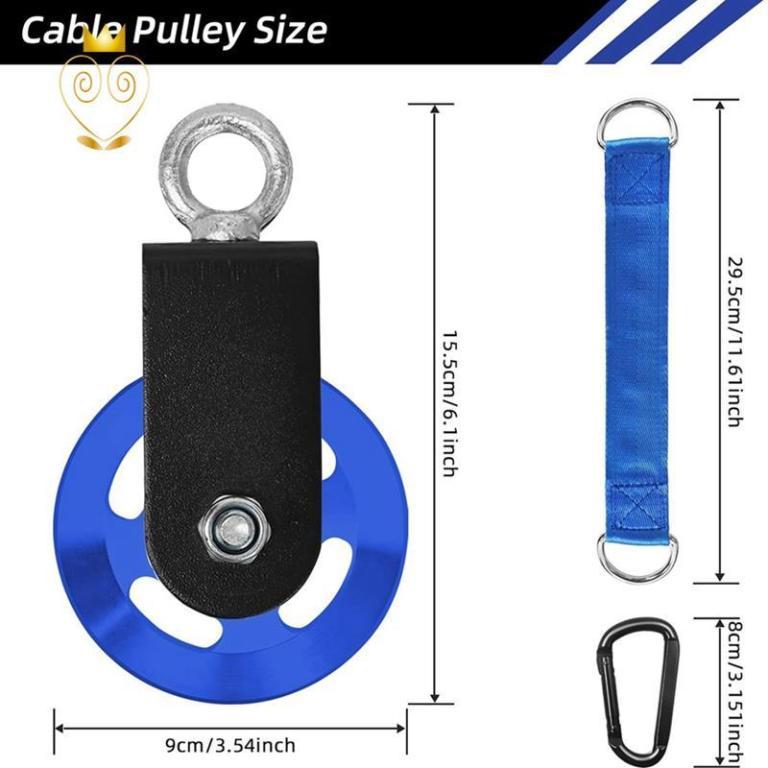 Cable Pulley Wire Rope Pulley Home Gym Equipment Blue in Woodlands - Image 1