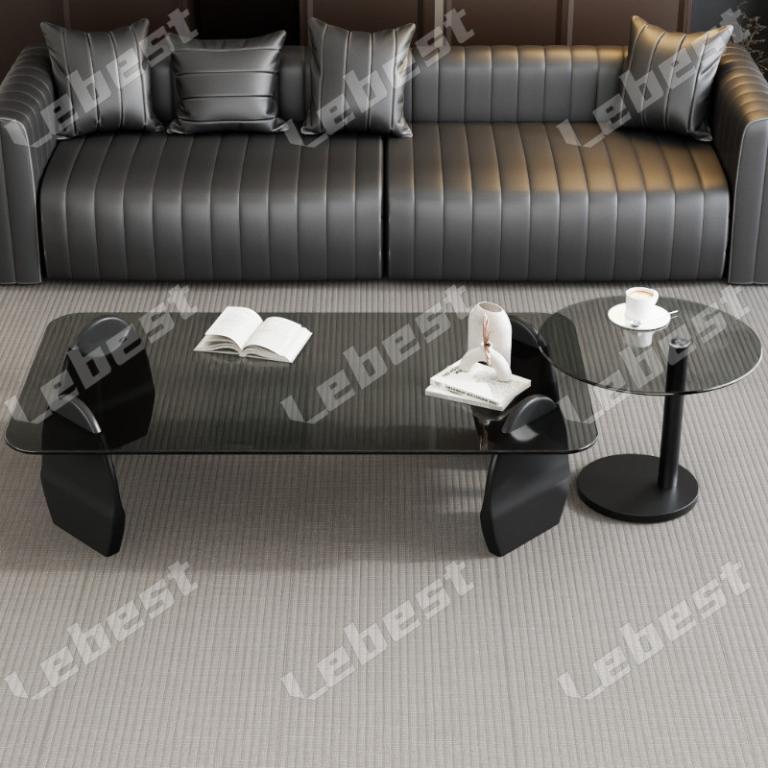 Coffee Table Tea Table Rectangular Tempered Glass Water … in Bukit Batok - Image 1
