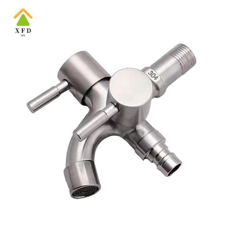[XFD] 304 Stainless Steel Faucet One Into Two Out … in Bukit Batok - Image 1