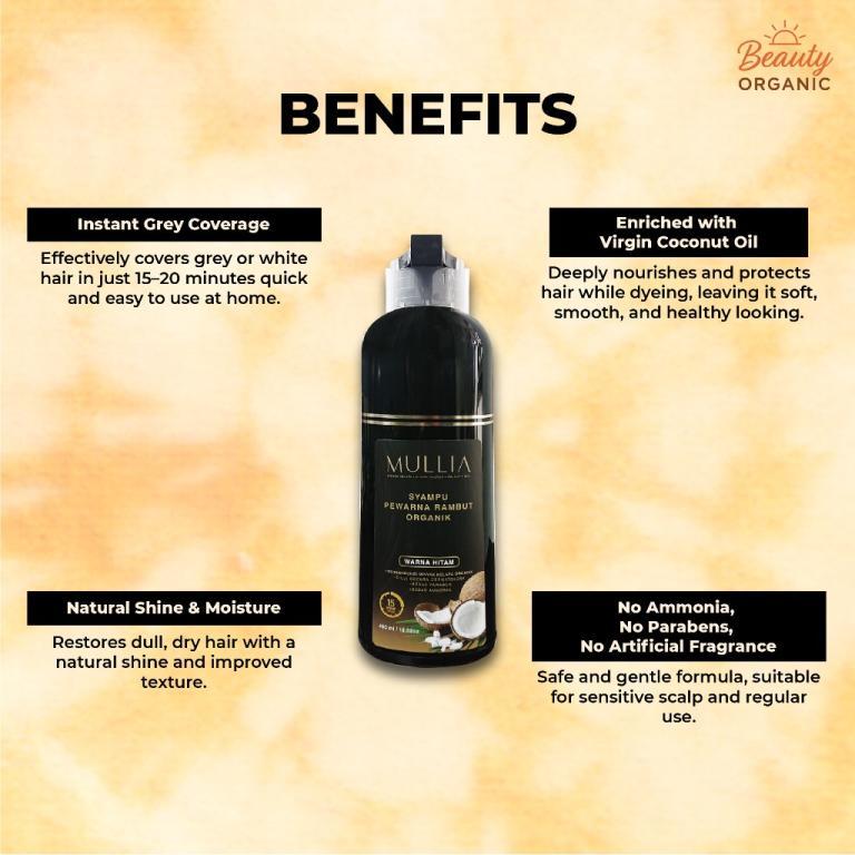 Black Hair Color Shampoo Inai Rambut Halal Telus Air Sah … in Bishan - Image 1