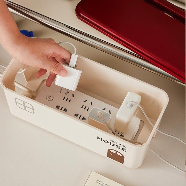 Plug-In Power Strip Board Storage Box Tidy-up Line Socket … in Sembawang - Image 1