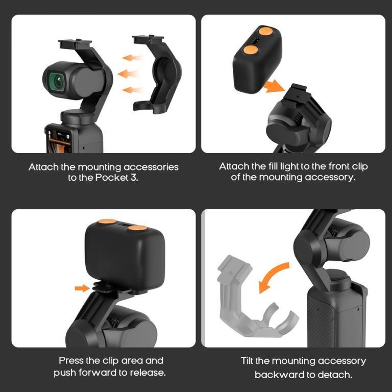 800mAh Portable Fill Light XJ-98 Compatible With OSMO … in Mandai - Image 1