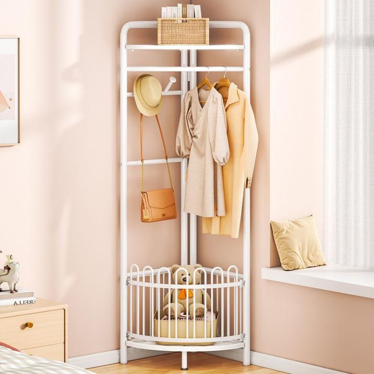 Corner clothes rack, bedroom storage solution, multifunction … in Bukit Batok - Image 1