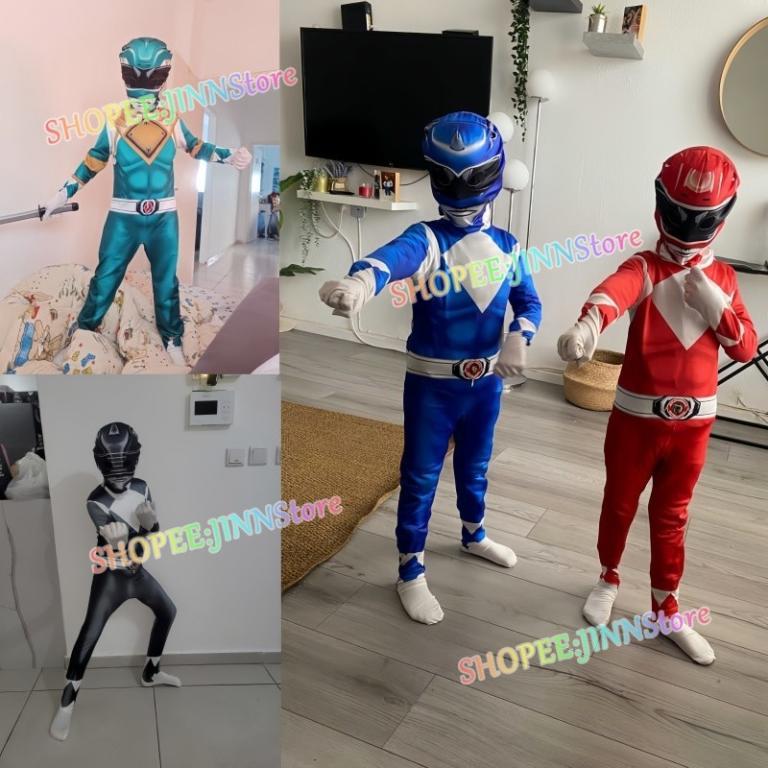 -JINN-Power Rangers Cosplay Costume 6 Color Ranger Jumpsuit … in Toa Payoh - Image 1