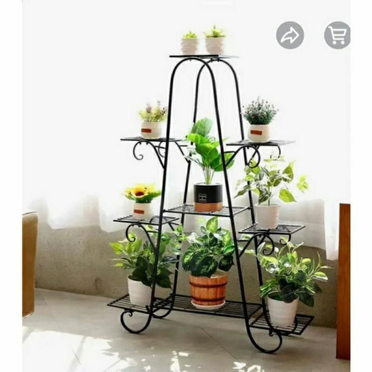 9-Tier Flower Rack, 9-Tier STANDING POT, Size as per Description in Geylang - Image 1