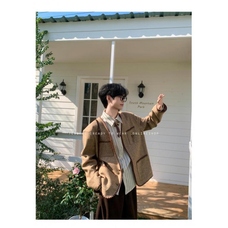 Original New Style Men's Jacket Coat Tweed Tweed Spring … in Mandai - Image 1