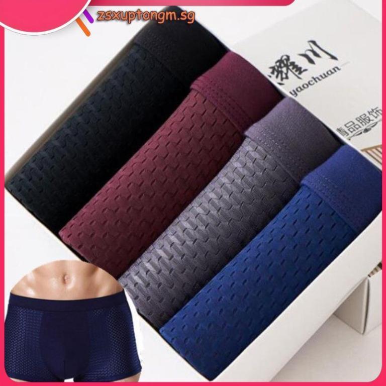 【8 PCS In 1】Boxer Shorts for Man Underpants Mesh Men … in Mandai - Image 1