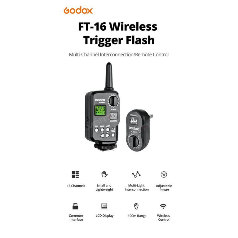 Godox FT-16 Wireless Power Controller Flash Strobe Trigger … in Pasir Ris - Image 1