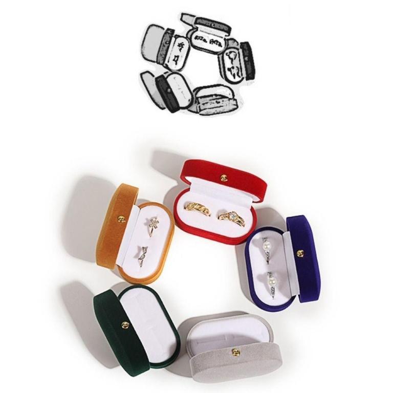 SERINA Wedding Ring Case, Jewelry Storage Box Mini Finger … in Bishan - Image 1
