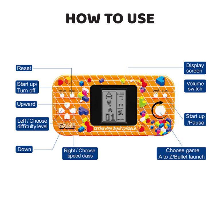 Game Console Tetris Bricks Mini Handheld Game/ Permainan … in Jurong West - Image 1