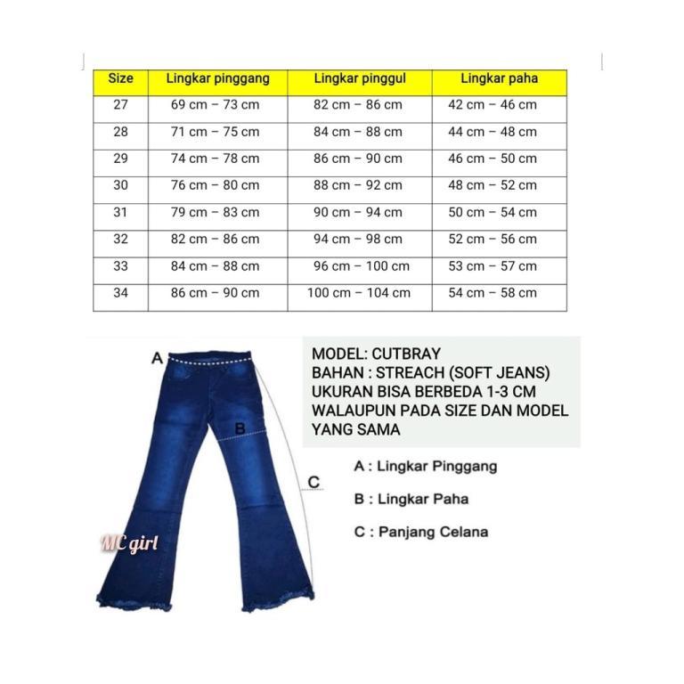 [ size 27-34 ] MC Girl Ripped Cutbray Jeans Ripped Cutbray/ … in Sembawang - Image 1