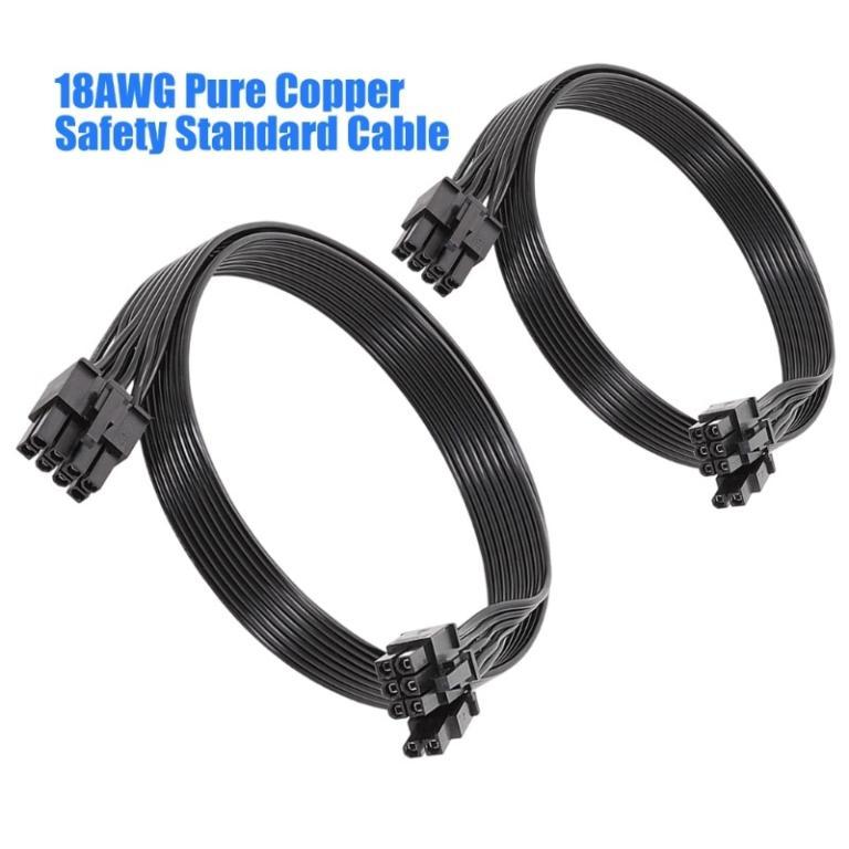 Fol PCIe Cable 8Pin to 8Pin 6+2 CPU GPU 8Pin Graphics Card … in Bukit Merah - Image 1