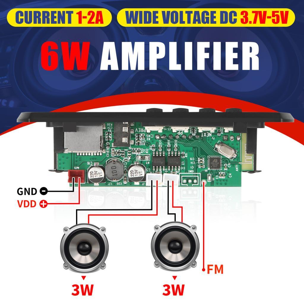 6W DIY Amplifier MP3 Decoder Board Bluetooth 5.0 Call … in Woodlands - Image 1