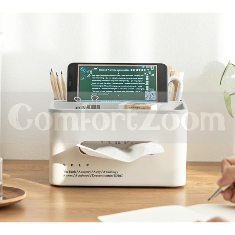 Multi-Functional Tissue Box Holder / Tissue Box Cover with … in Woodlands - Image 1