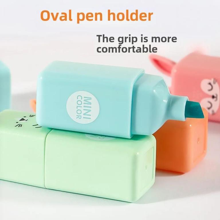 4-6pcs Fluorescent Pastel Markers – Rabbit Mini Pens for … in Bukit Timah - Image 1