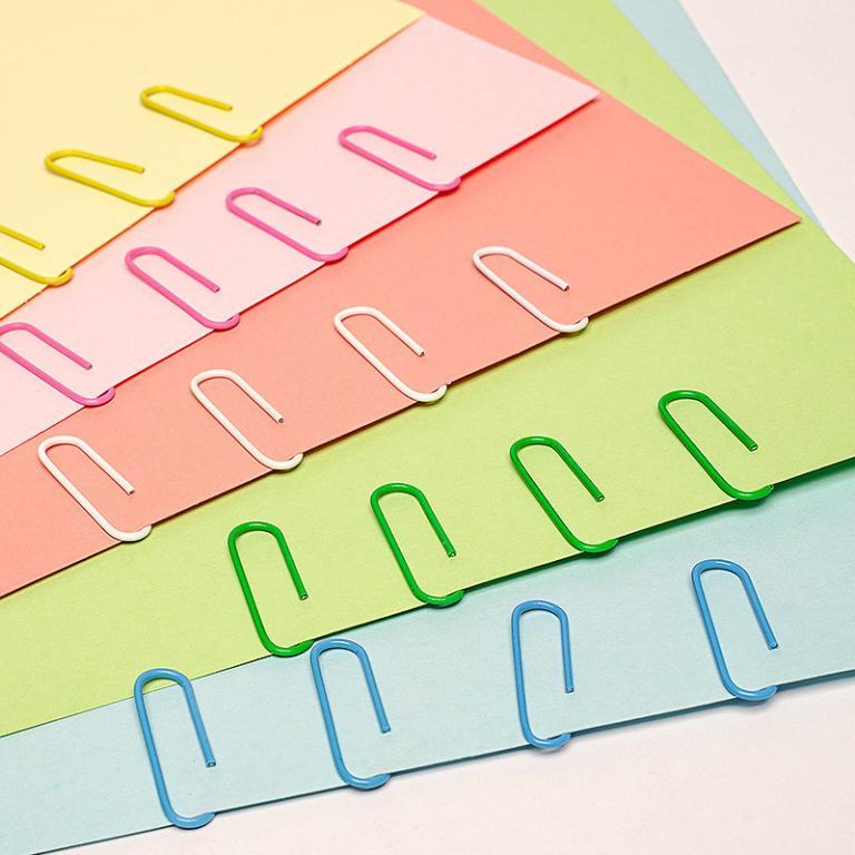 100PCS Colourful Paper Clip Multi-functional Metal Paper … in Mandai - Image 1